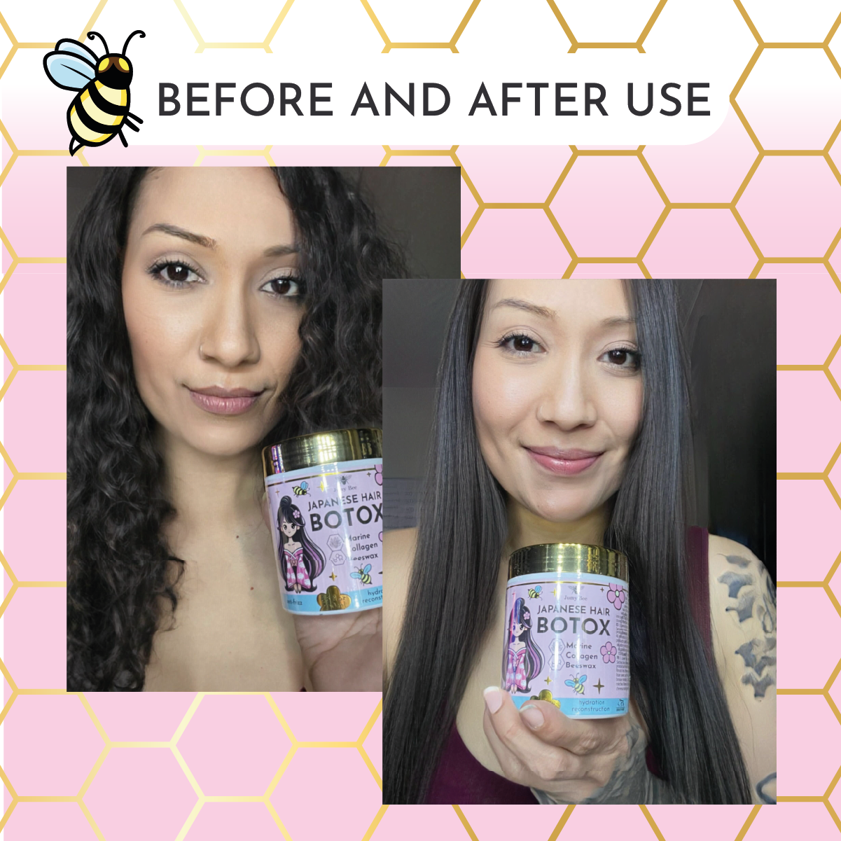Japanese Botox Keratin Hair Mask – Deep Repair & Anti-Frizz Treatment (8.4 fl oz / 250 ml)