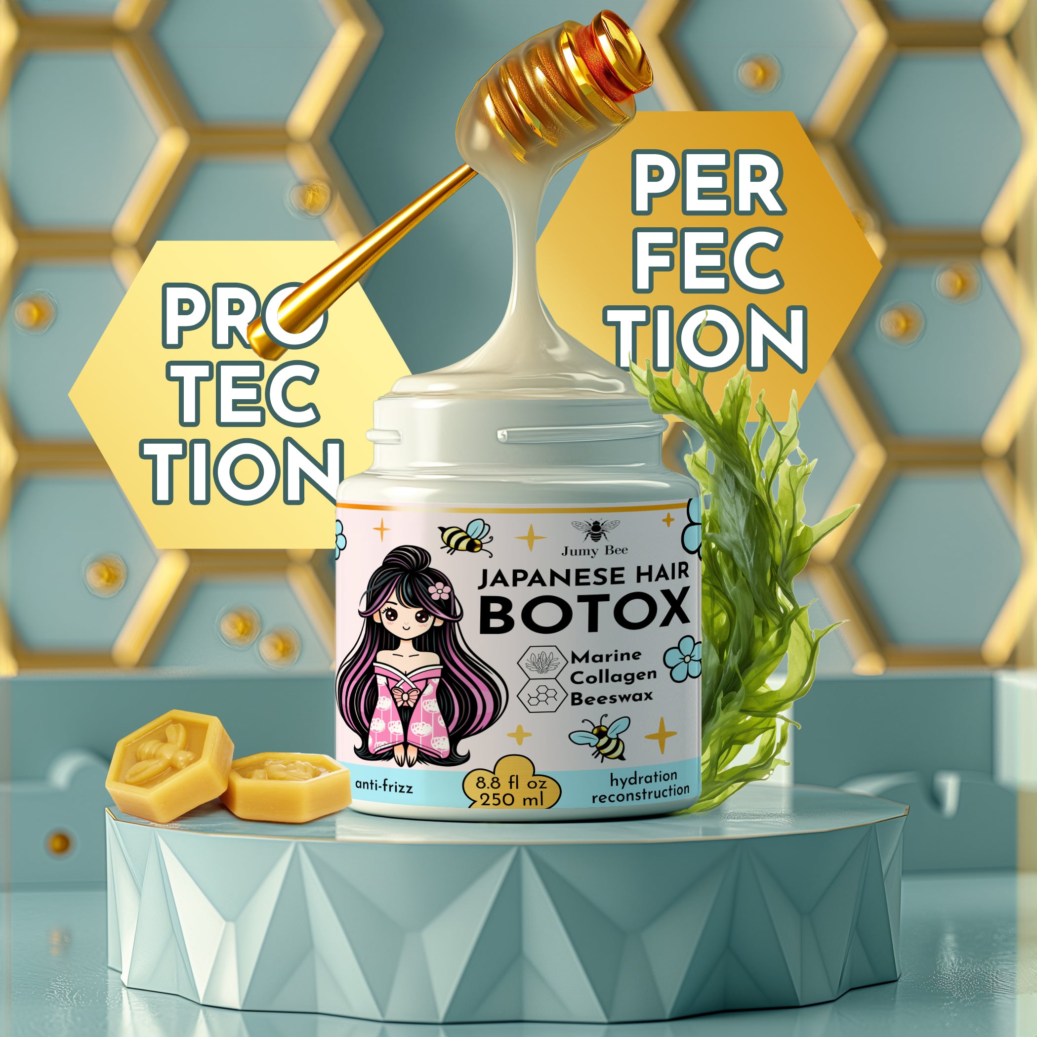 Japanese Botox Keratin Hair Mask – Deep Repair & Anti-Frizz Treatment (8.4 fl oz / 250 ml)