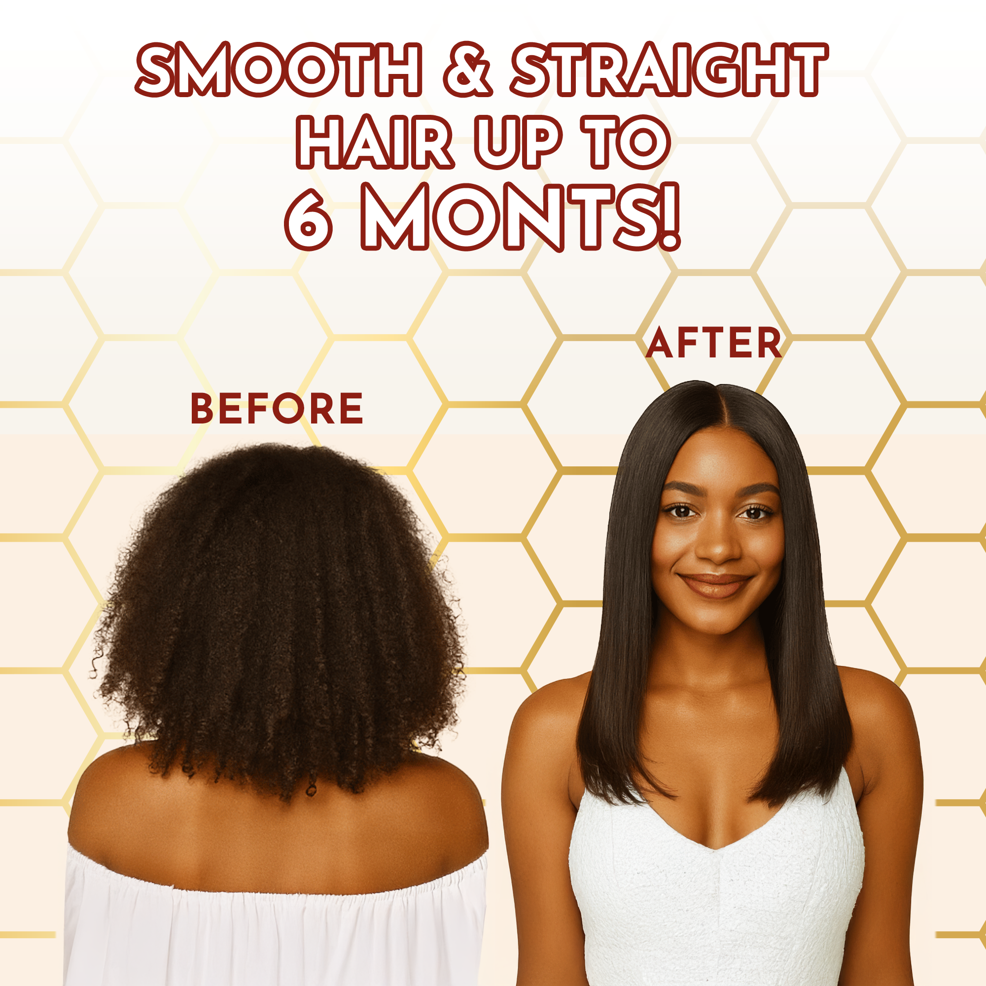 Jumy Bee 3-Step Keratin Hair Treatment Set – For Coarse & Coily Hair (3 × 2.03 oz)