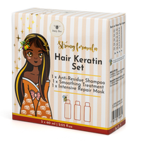 Jumy Bee 3-Step Keratin Hair Treatment Set – For Coarse & Coily Hair (3 × 2.03 oz)