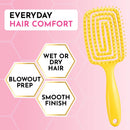 Jumy Bee Vented Blow Dry Brush, Curved Detangling Hair Brush