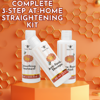 Jumy Bee 3-Step Keratin Hair Treatment Set – For Coarse & Coily Hair (3 × 2.03 oz)