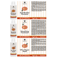 Jumy Bee 3-Step Keratin Hair Treatment Set – For Coarse & Coily Hair (3 × 2.03 oz)