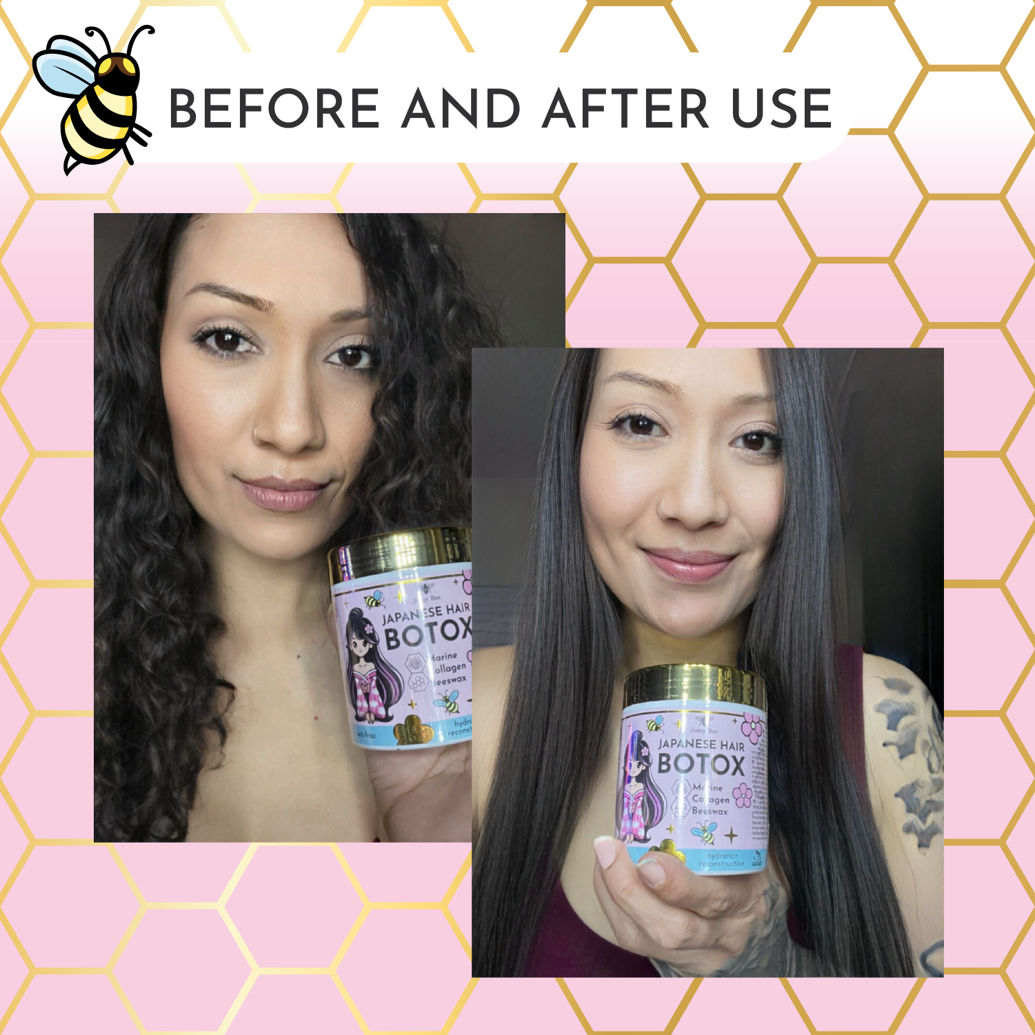 Japanese Botox Keratin Hair Mask – Deep Repair & Anti-Frizz