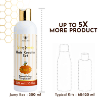 Jumy Bee 3-Step Keratin Hair Treatment Set for Coarse and Coily Hair 250 ml - Image 4