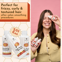 Jumy Bee 3-Step Keratin Hair Treatment Set for Coarse and Coily Hair 2 oz - Image 2