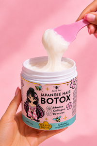Japanese Botox Keratin Hair Mask – Deep Repair & Anti-Frizz Treatment - 16.9 fl oz / 500 ml