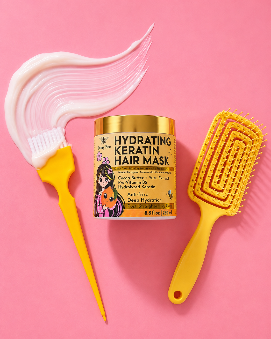 Hydrating Keratin Hair Mask – For Dry & Damaged Hair – 8.8 fl. oz