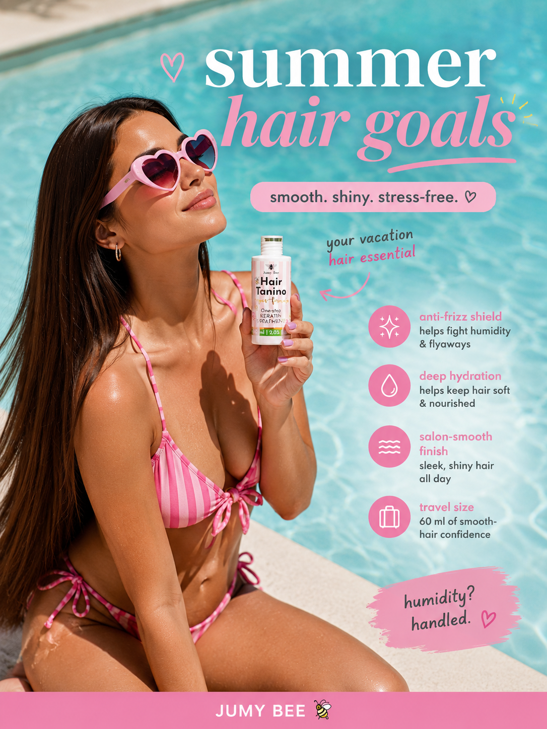 Jumy Bee Tanino Keratin Treatment – Tannin Hair Smoothing (Tanino Fusion) – 10 fl oz / 300 m