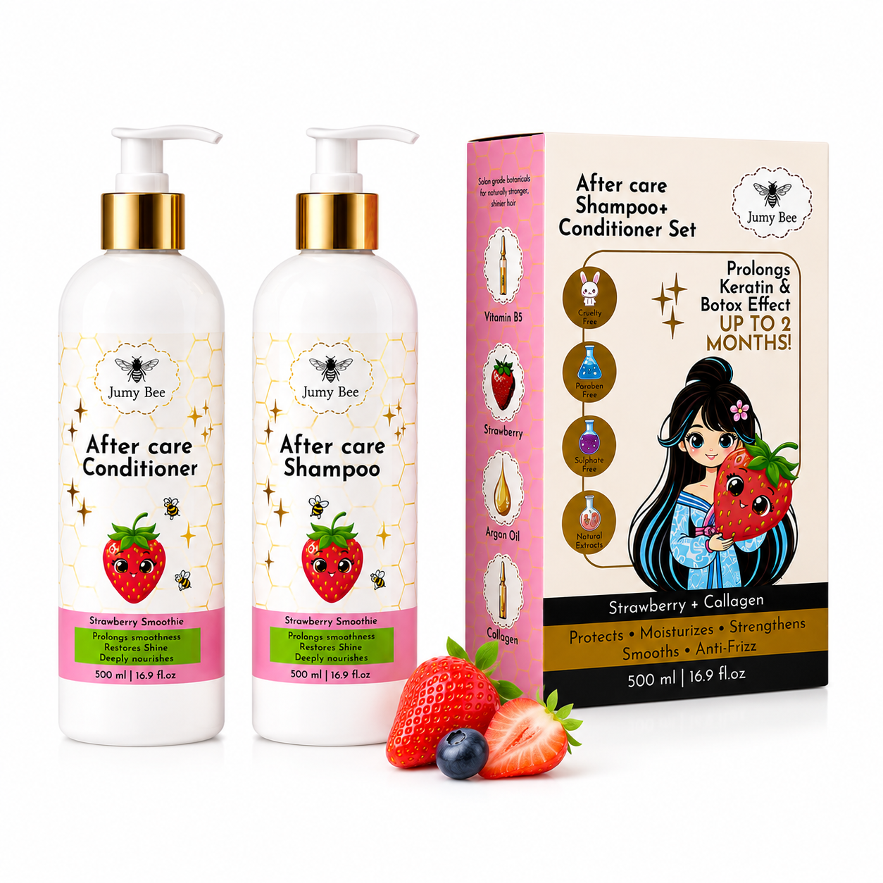 After Care Anti-Frizz Shampoo and Conditioner Set – 16.9 fl oz Each